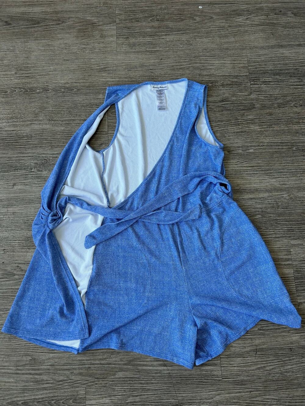 Tommy Bahama Womens Blue Wrap Front Skort Romper Swim Cover Up Size XS SS500224